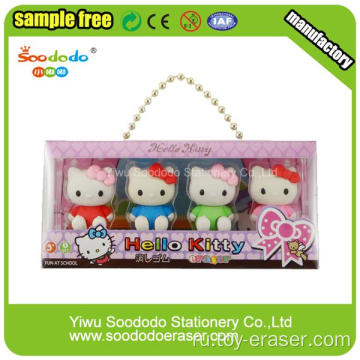 ПВХ упаковка Hello Kitty Shaped Eraser для детей